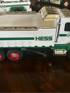 HESS White & Green Kids Truck with Red Wheel Accents